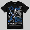 Jordan 12 “Blueberry” DopeSkill T-Shirt Broken Bones Graphic Streetwear - Black