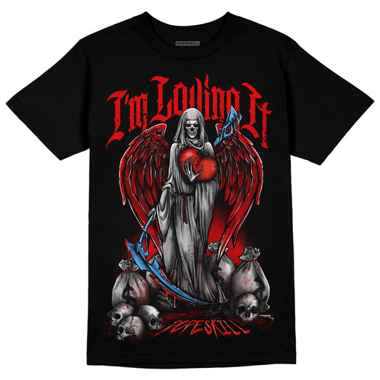 Jordan 11 Retro Cherry DopeSkill T-Shirt New I'm Loving It Graphic Streetwear - Black