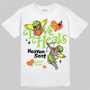 Neon Green Sneakers DopeSkill T-Shirt New Love Heals Graphic Streetwear - White