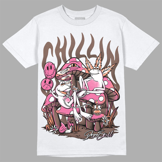 Dunk Low Smokey Mauve Playful Pink DopeSkill T-Shirt Chillin Graphic Streetwear - White 