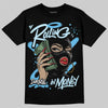Jordan 11 Retro Legend Blue DopeSkill T-Shirt Rolling in Money Graphic Streetwear - Black