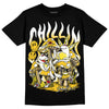 Jordan 4 Retro “Vivid Sulfur” DopeSkill T-Shirt Chillin Graphic Streetwear - Black