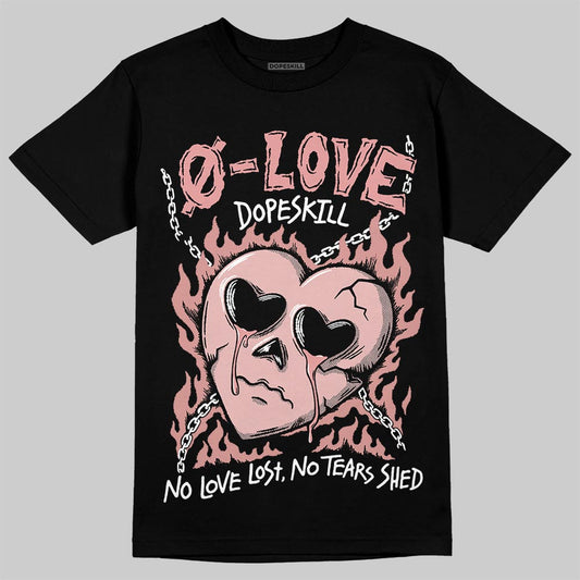 Jordan 40 “Dusty Rose” DopeSkill T-Shirt Crying Heart Graphic Streetwear - Black