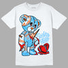 Dunk Low Futura University Blue DopeSkill T-Shirt Broken Heart Graphic Streetwear - White