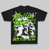 Neon Green Oversize Print Got It Out The Mud DopeSkill Graphic Premium T-shirt Streetwear - Black