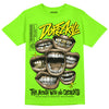 Neon Green Sneakers DopeSkill Neon Green T-Shirt The Mouth With No Droughts Graphic Streetwear