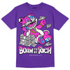 PURPLE Sneakers DopeSkill Purple T-shirt Born To Be Rich Graphic Streetwear