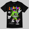 Neon Green Sneakers DopeSkill T-Shirt Learning Graphic Streetwear - Black
