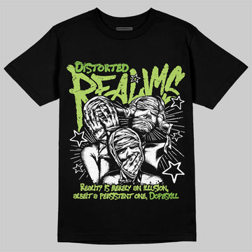 Air Max 95 Big Bubble Neon Yellow DopeSkill T-Shirt Distorted Realms Graphic Streetwear - black