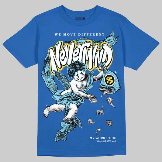 Air Foamposite One “International Blue” DopeSkill Royal T-shirt Nevermind Graphic Streetwear 