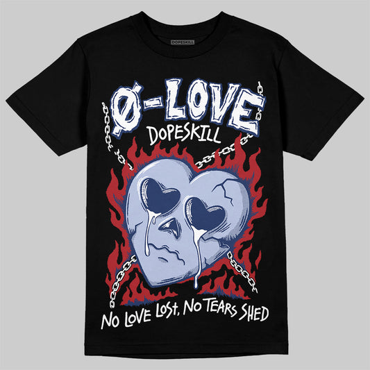 Jordan 6 Retro 'White And Midnight Navy' DopeSkill T-Shirt Crying Heart Graphic Streetwear - Black