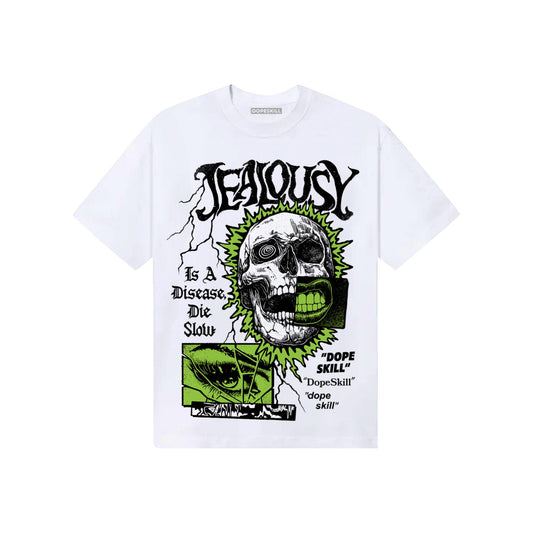 Neon Green Sneakers DopeSkill T-Shirt Jealousy Graphic Streetwear - White
