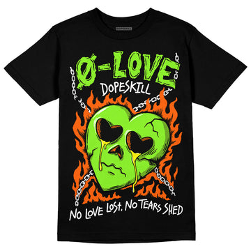 Neon Green Sneakers DopeSkill T-Shirt Crying Heart Graphic Streetwear - Black