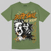 Olive Sneakers DopeSkill T-Shirt Fix Your Energy Graphic Streetwear - Military Green