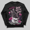 Pink Sneakers DopeSkill Long Sleeve T-Shirt Reap What You Sow Graphic Streetwear - Black