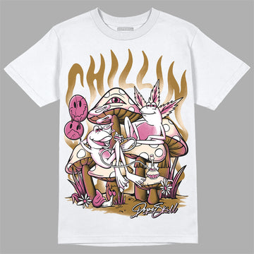 Dunk Low Just Do It “Bronzine/Playful Pink” DopeSkill T-Shirt Chillin Graphic Streetwear - White 