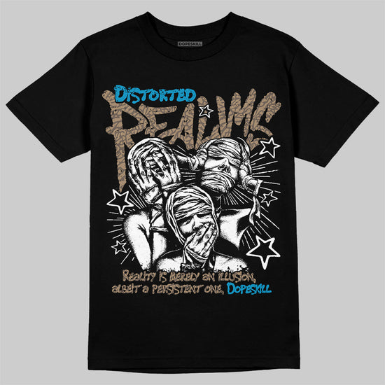 Jordan 3 GS “We Outside” DopeSkill T-Shirt Distorted Realms Graphic Streetwear - Black