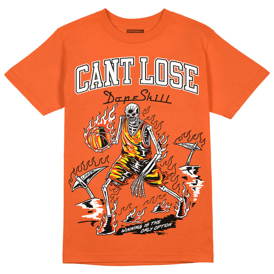Jordan 3 Georgia Peach DopeSkill Orange T-shirt Cant Lose Graphic Streetwear