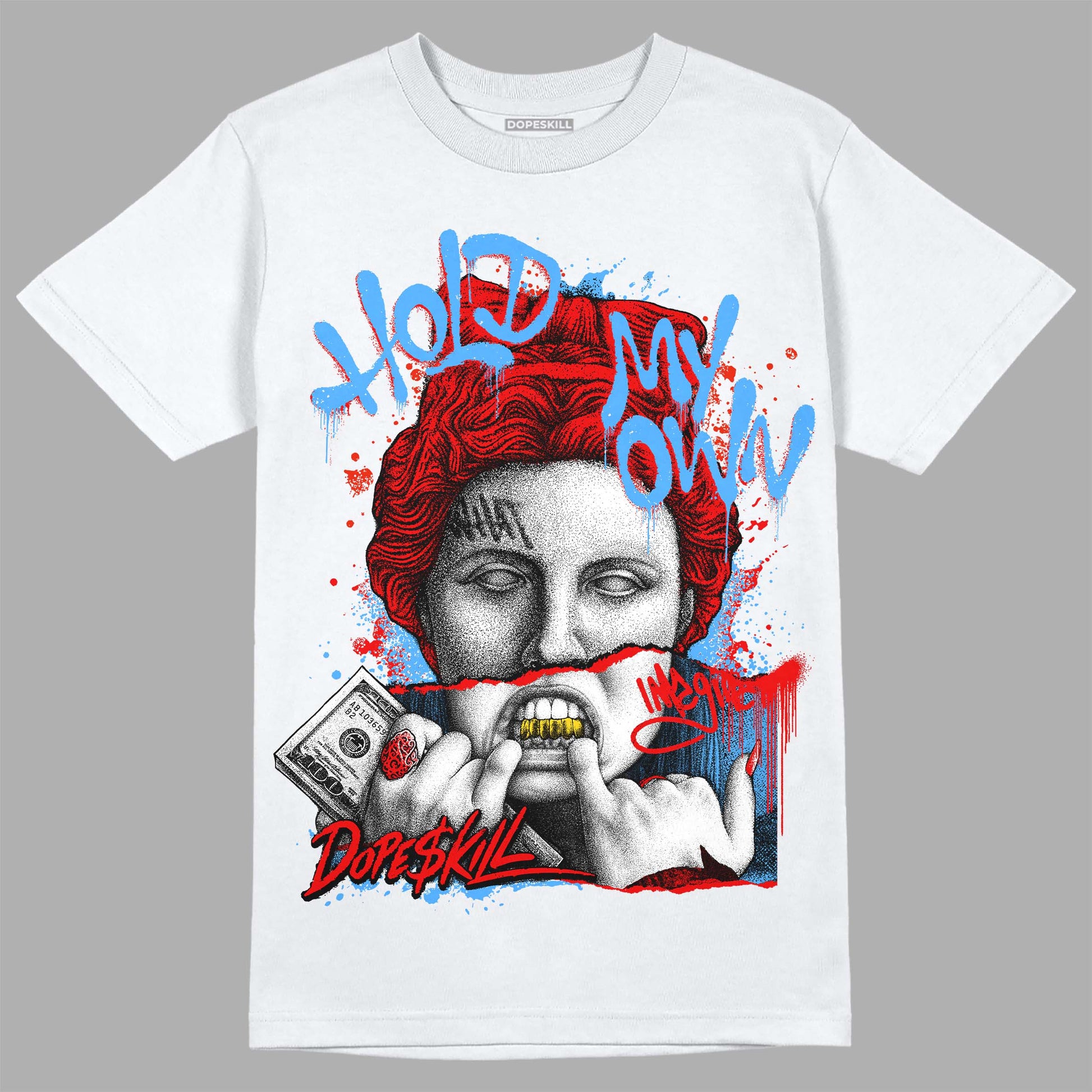 Jordan 11 Retro Cherry DopeSkill T-shirt Hold My Own Graphic Streetwear - White