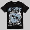 Jordan 40 “Blue Suede” DopeSkill T-Shirt Crying Heart Graphic Streetwear - Black