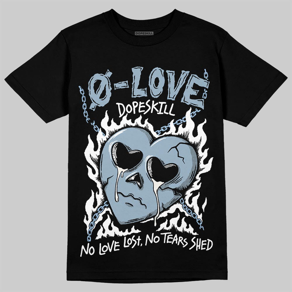 Jordan 40 “Blue Suede” DopeSkill T-Shirt Crying Heart Graphic Streetwear - Black