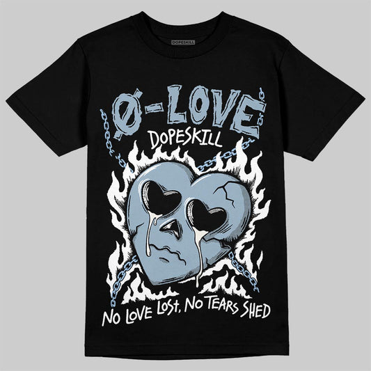 Jordan 40 “Blue Suede” DopeSkill T-Shirt Crying Heart Graphic Streetwear - Black