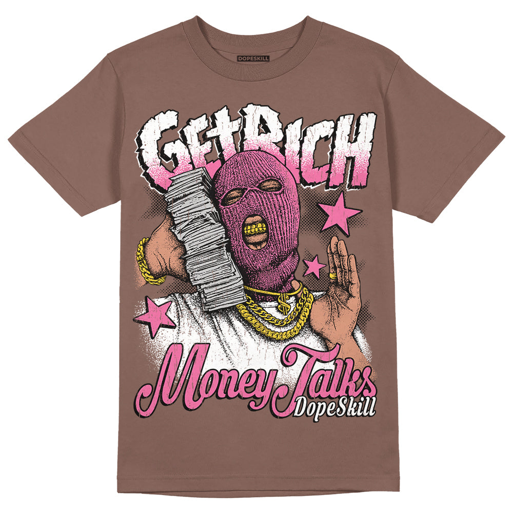 Dunk Low Smokey Mauve Playful Pink DopeSkill Brown Savana T-shirt Get Rich Graphic Streetwear 