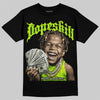 Neon Green Sneakers DopeSkill T-Shirt Money Loves Me Graphic Streetwear - Black