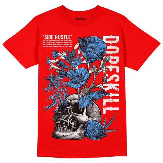 Jordan 11 Retro Cherry DopeSkill Varsity Red T-Shirt Side Hustle Graphic Streetwear