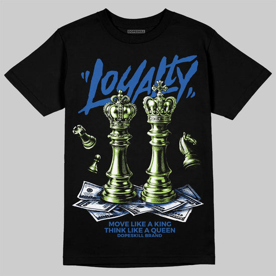 Air Griffey Max 1 Varsity Royal and Volt DopeSkill T-Shirt Loyalty Graphic Streetwear - Black