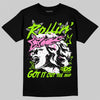 Neon Green Sneakers DopeSkill T-Shirt Got It Out The Mud Graphic Streetwear - Black