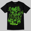 Neon Green Sneakers DopeSkill T-Shirt Real Y2K Players Graphic Streetwear - Black