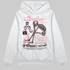 AMIRI White & Pink Stars Court Sneakers DopeSkill Hoodie Sweatshirt Broken Bones Graphic Streetwear - White