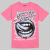 Jordan 3 GS “Cobalt Bliss” DopeSkill T-Shirt Lick My Kicks Graphic Streetwear - Safety Pink