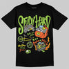 Neon Green Sneakers DopeSkill T-Shirt Study Hard Graphic Streetwear - Black
