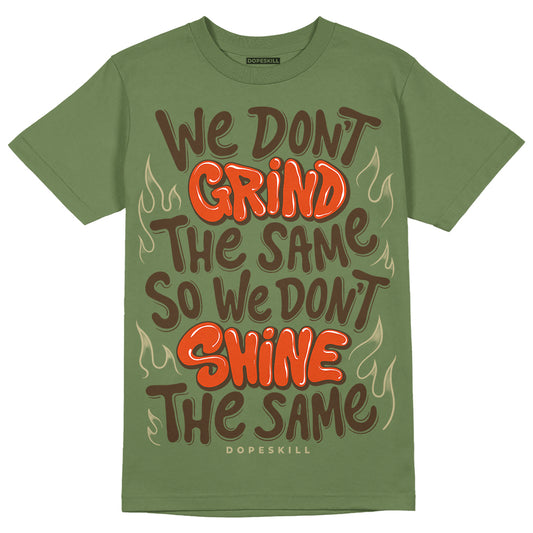 Olive Sneakers DopeSkill Olive T-shirt Grind Shine Graphic Streetwear 
