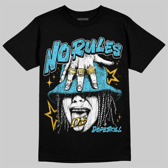 Jordan 11 Retro Gamma Blue (2025) DopeSkill T-Shirt No Rules Graphic Streetwear - Black