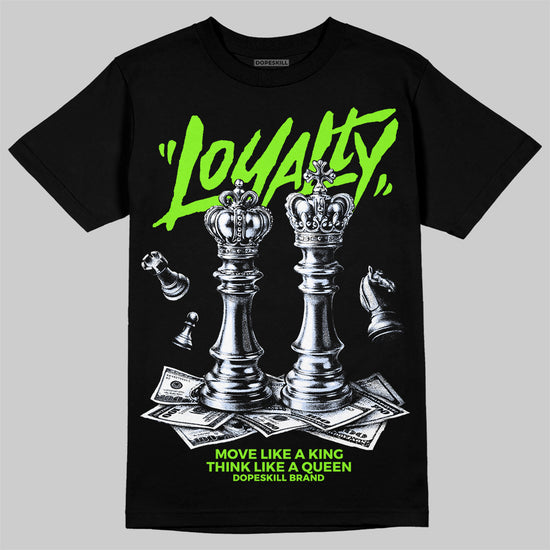 Neon Green Sneakers DopeSkill T-Shirt Loyalty Graphic Streetwear - Black