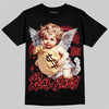 Jordan 12 Bloodline DopeSkill T-Shirt Real Ones Angel Graphic Streetwear - Black