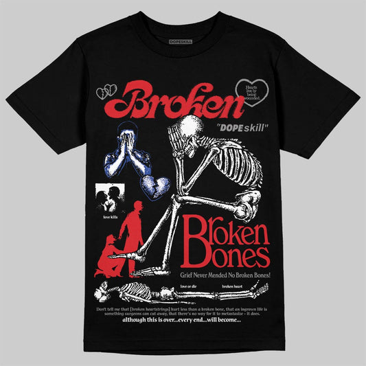 Jordan 3 “Seoul 2.0” DopeSkill T-Shirt Broken Bones Graphic Streetwear - Black