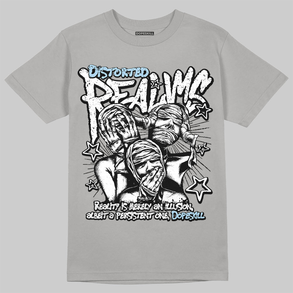 Jordan 5 Retro Wolf Grey (2026) DopeSkill T-Shirt Distorted Realms Graphic Streetwear - Gravel