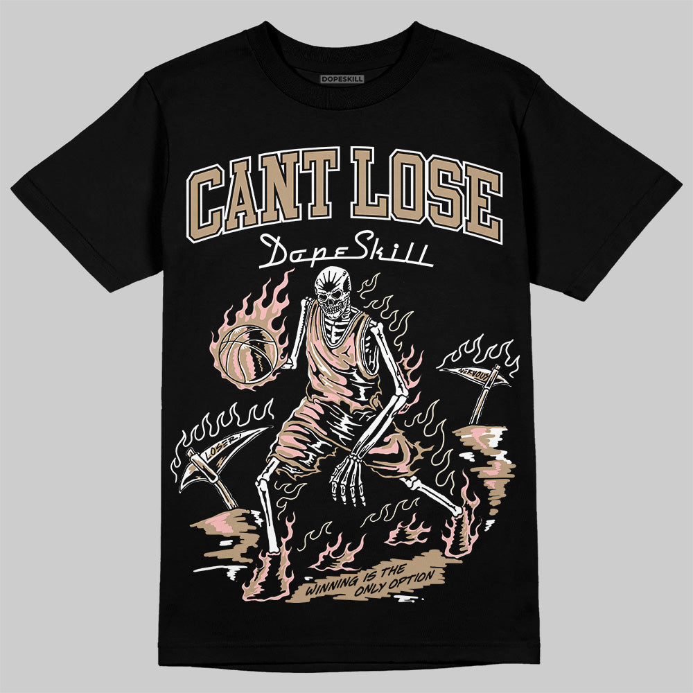 Nike Air Force 1 Low Canvas “Linen” DopeSkill T-Shirt Cant Lose Graphic Streetwear - Black
