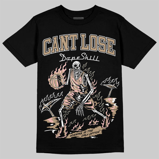 Nike Air Force 1 Low Canvas “Linen” DopeSkill T-Shirt Cant Lose Graphic Streetwear - Black