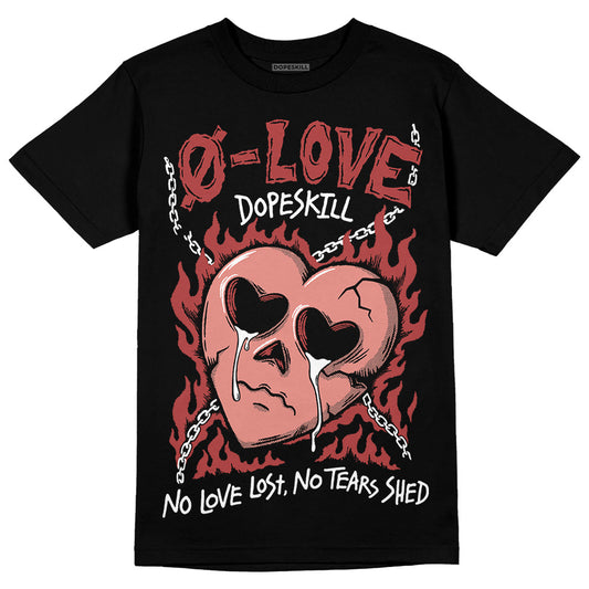 Jordan 13 “Dune Red” DopeSkill T-Shirt Crying Heart Graphic Streetwear - Black