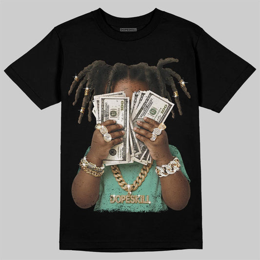 Jordan 3 "Green Glow" DopeSkill T-Shirt Rich Youth Graphic Streetwear - Black