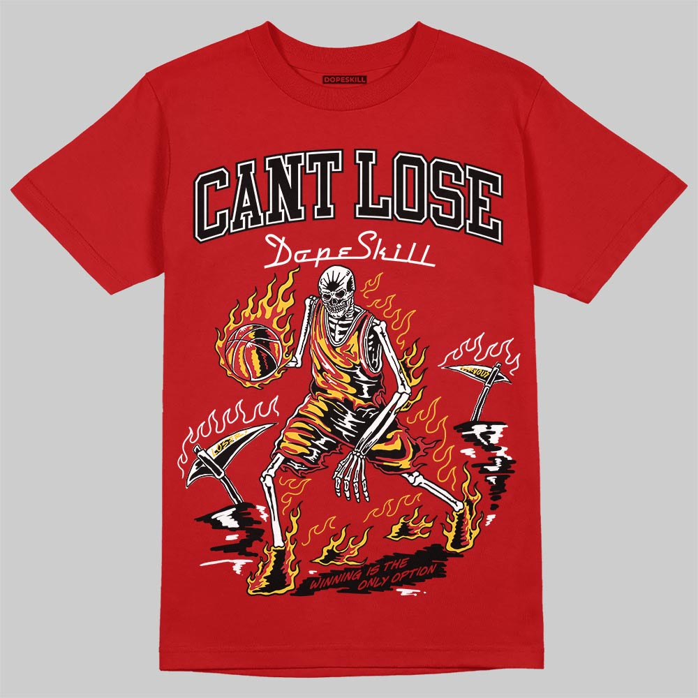Jordan 14 Retro Ferrari (2025) DopeSkill T-Shirt Cant Lose Graphic Streetwear - Red
