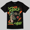 Neon Green Sneakers DopeSkill T-Shirt Rolling in Money Graphic Streetwear - black