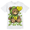 SB Dunk Low Chlorophyll DopeSkill T-Shirt Broken Bear Graphic Streetwear - White