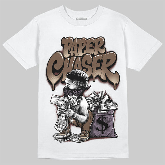 A Ma Maniére x Air Jordan 4 “Dark Mocha” DopeSkill T-Shirt Paper Chaser Boy Graphic Streetwear - White