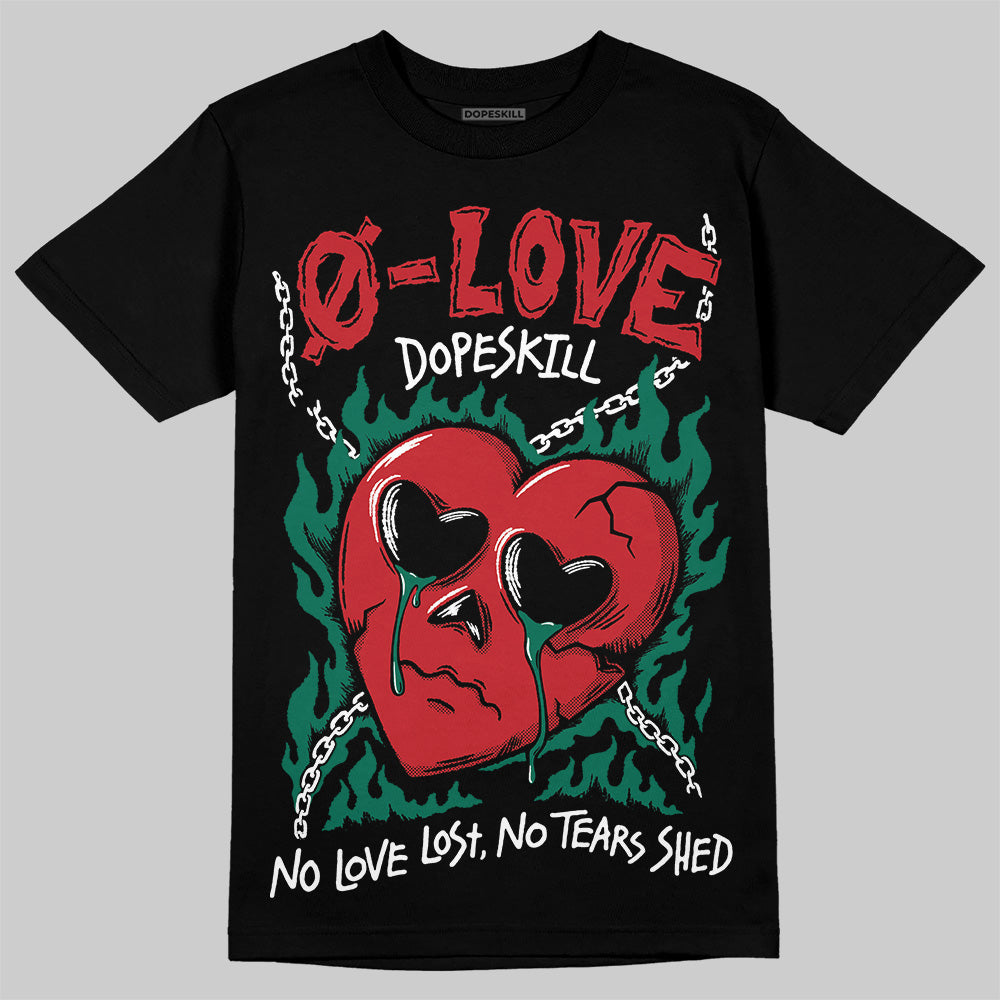 Jordan 5 ‘El Grito’ DopeSkill T-Shirt Crying Heart Graphic Streetwear - Black